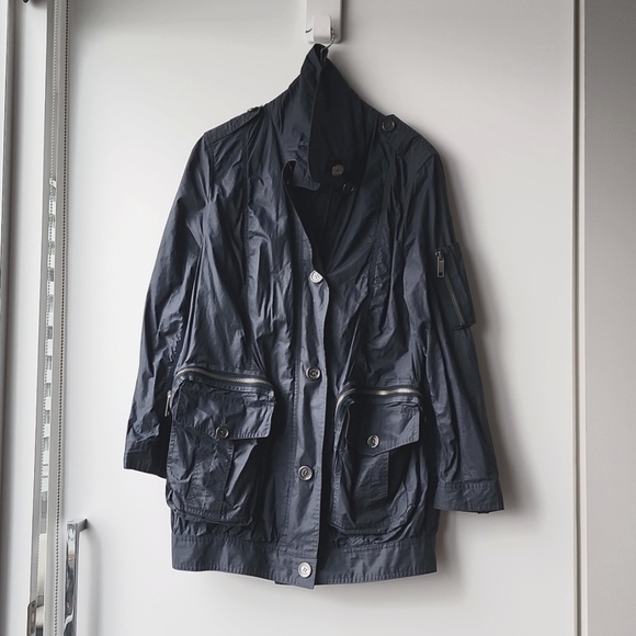 Burberry Brit Cotton Military Style Jacket - Picture 1 of 11